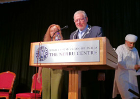 Sanator Tomas Pfeiffer in The Nehru Centre of The High Commission of India in London Sanator Tomas Pfeiffer in The Nehru Centre of The High Commission of India in London