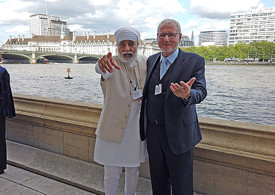 Amarjeet S. Bhamra, secretary of the All Party Parliamentary Group for Indian Traditional Sciences on the terrace of the British Parliament Amarjeet S. Bhamra, secretary of the All Party Parliamentary Group for Indian Traditional Sciences on the terrace of the British Parliament