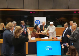 Presenting a gift Presenting a gift